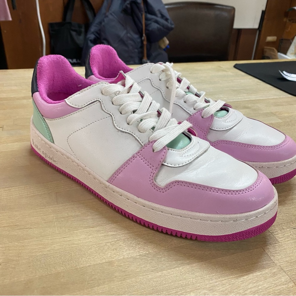 KATE SPADE ♠️ Bolt White & Pink Sneakers 9.5